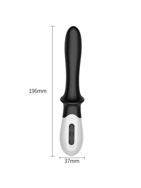 Wibrator grzejący punkt G prostata 19cm USB 10 trybów - 9