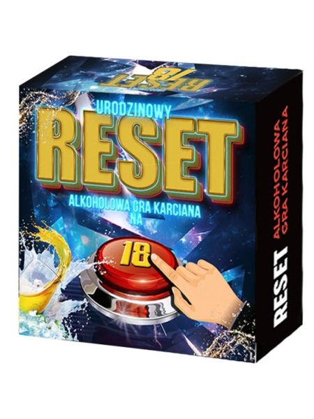 Urodzinowy Reset 18 gra imprezowa alkoholowa karty - 3