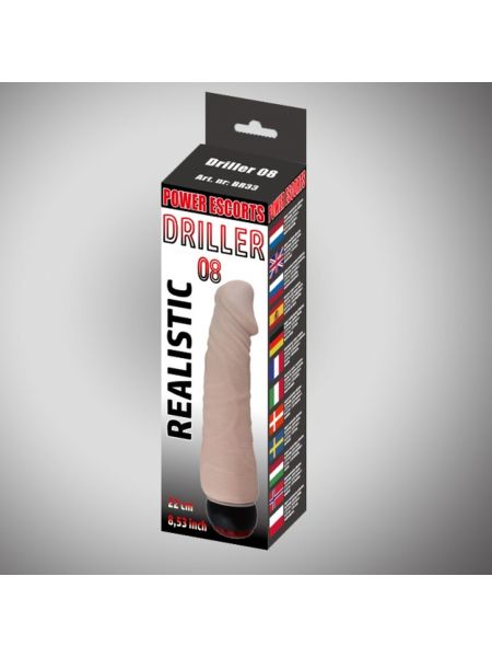 Realistyczny wibrator penis prawdziwy członek 22 cm - 3