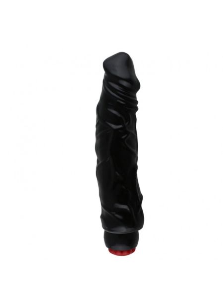 Penis naturalny sex wibrator realistyczny 25 cm czarny