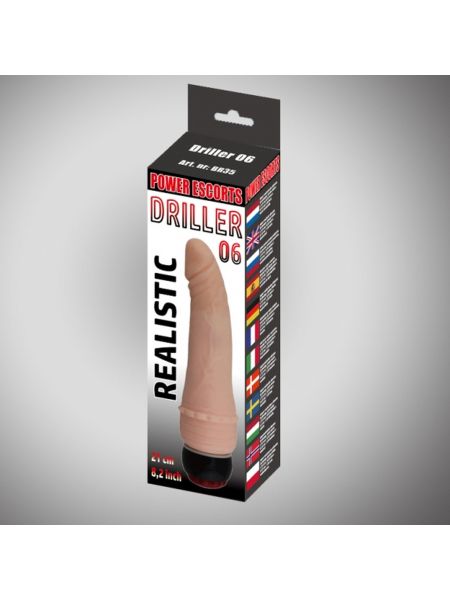 Realistyczny wibrator penis prawdziwy członek 21 cm - 4