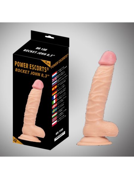 Penis realistyczny na przyssawce sex dildo 21cm - 5