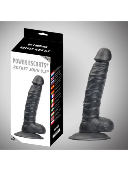 Grube dildo penis realistyczne przyssawka 21 cm - 2