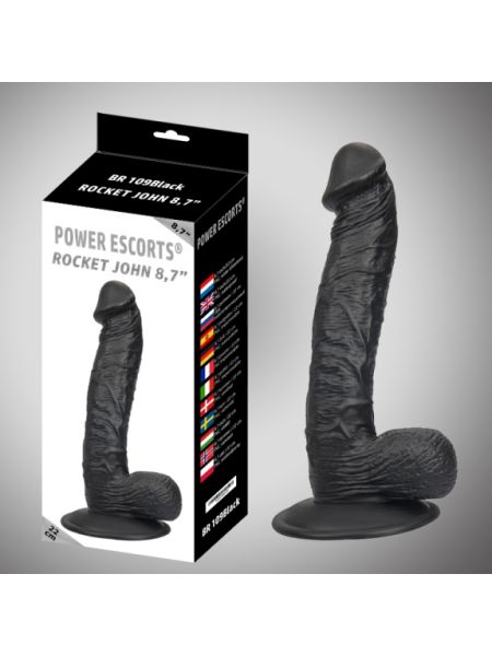 Dildo z przyssawką członek realistyczny penis 22cm - 3