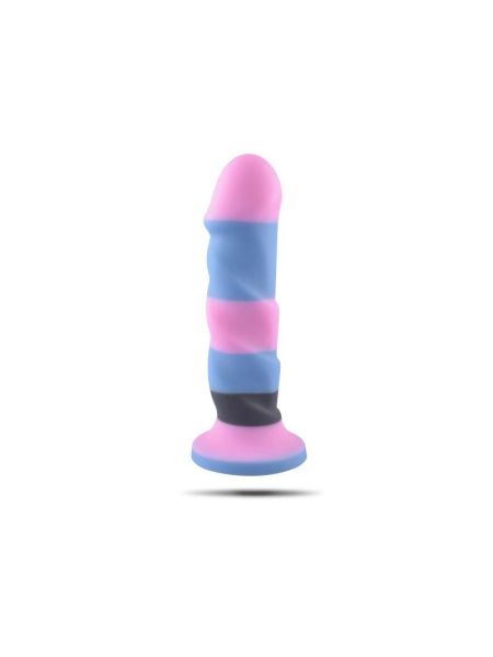 Kolorowe realistyczne dildo penis z przyssawką 24cm