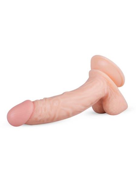 Dildo realistyczne penis z przyssawką jądrami 22cm - 3