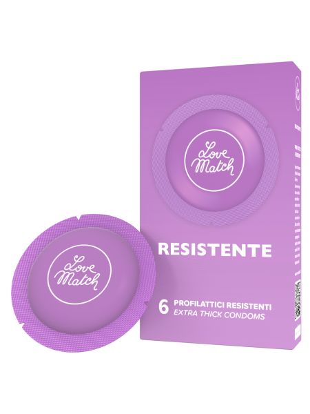Prezerwatywy wzmocnione Love Match Resistante 6szt