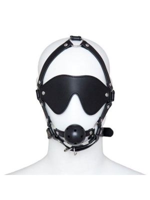Maska na twarz opaska knebel niewolnicza BDSM - image 2