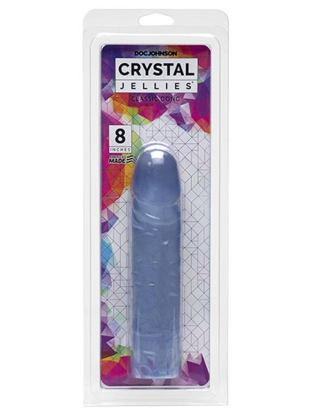 Dildo-CRYSTAL JELLIES CLASSIC Transpa 8 INCH - 2