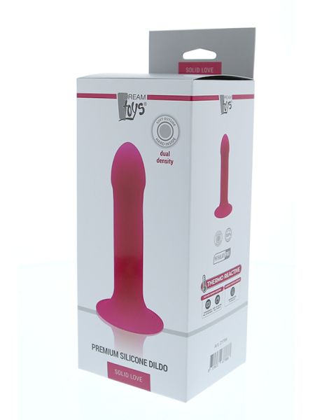 SOLID LOVE PREMIUM DILDO 7INCH, PINK - 3