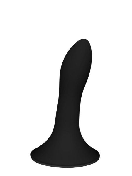 Silikonowe dildo czarne penetracja anusa i waginy - 4