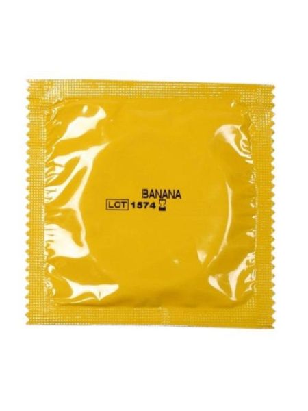 Prezerwatywy smakowe Amor BANANA 50szt bananowe - 2