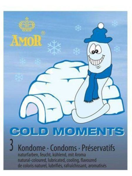 Prezerwatywy chłodzące Amor COLD MOMENTS 3szt