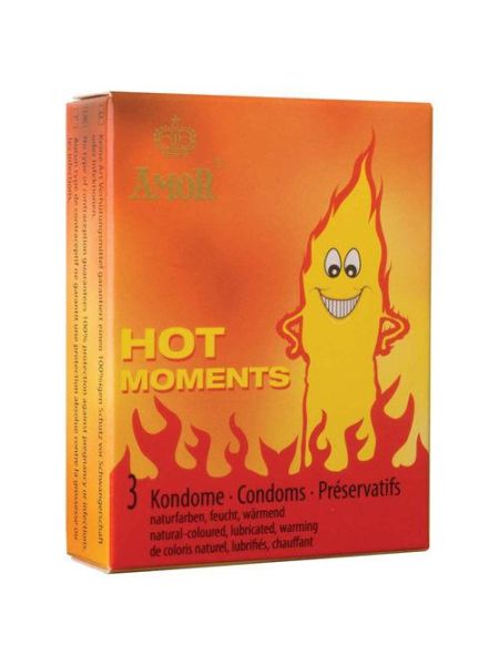 Prezerwatywy rozgrzewające Amor HOT MOMENTS 3szt